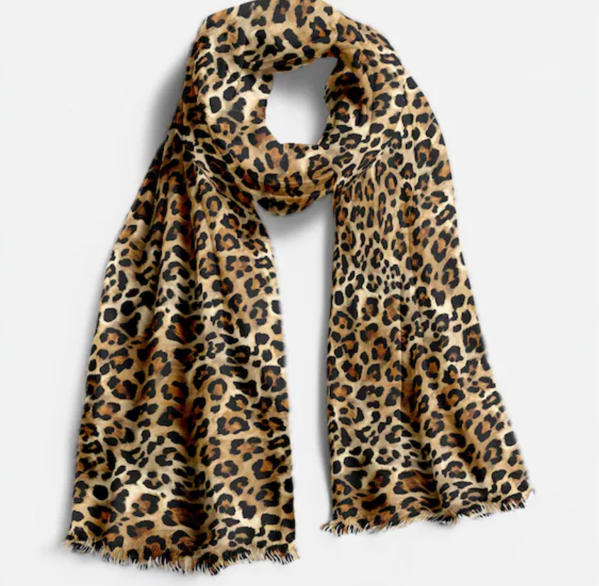 leopard pashmina print