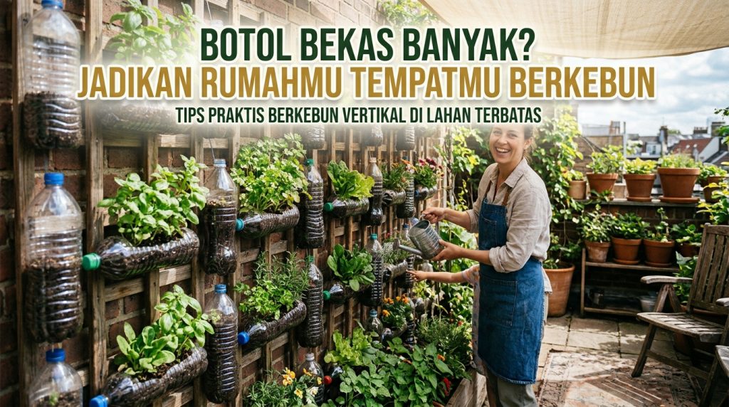 Punya Botol Bekas Banyak, Jangan Dibuang!! Jadikan Rumahmu Tempatmu Berkebun